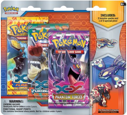Pokémon Collector's Pin 3-Pack Blister Primal Kyogre Factory Sealed