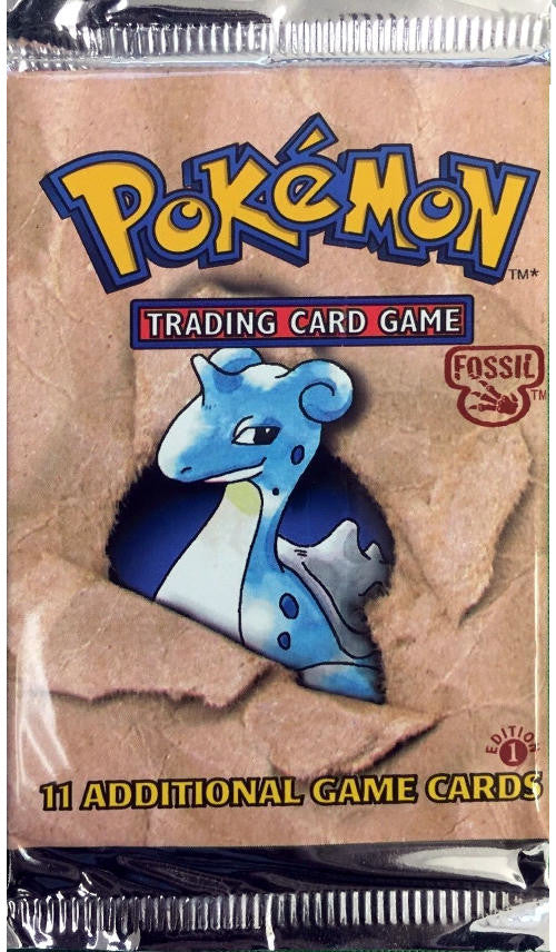 Fossil Booster Pack 1st Edition Random Art Factory Sealed Pokémon TCG