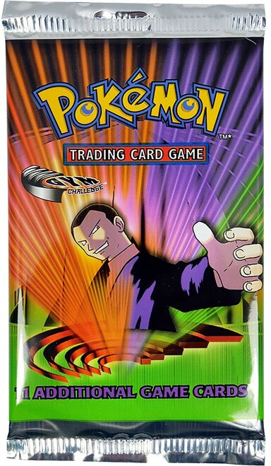 Gym Challenge Unlimited Giovanni Artwork Booster Pack Factory Sealed Pokémon TCG