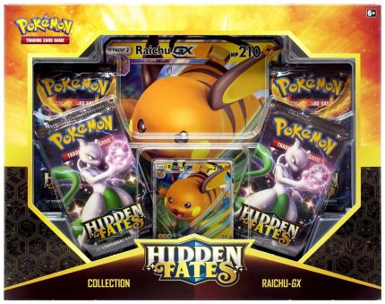 Hidden Fates Collection Raichu GX Factory Sealed Pokémon TCG Box