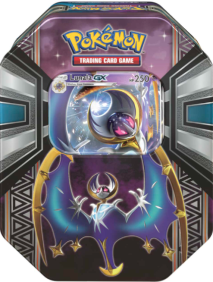 Legends of Alola Tin Lunala GX Factory Sealed Pokémon TCG Collector Tin