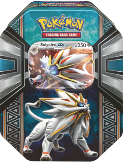 Pokémon Legends of Alola Tin Solgaleo-GX Factory Sealed Collector Tin
