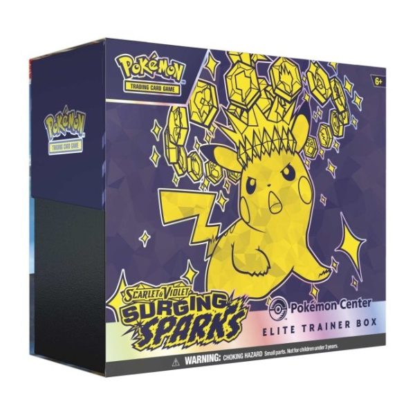 Pokémon Scarlet & Violet Surging Sparks Pokémon Center Exclusive Elite Trainer Box
