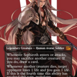 Sephiroth, Fabled SOLDIER // Sephiroth, One-Winged Angel (FIN-527) - FINAL FANTASY (Borderless) Foil