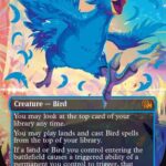 Traveling Chocobo (Borderless) (Neon Ink Blue) (FIN-511C) - FINAL FANTASY Foil