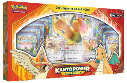 XY Evolutions Kanto Power Collection Dragonite EX Pidgeot EX Box