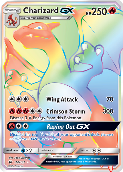 Charizard GX 150/147 Burning Shadows